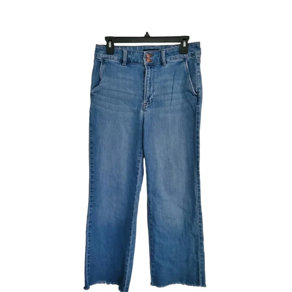 TALBOTS DISTRESSED LOOSE FIT JEANS, SIZE 6 - Picture 1 of 7